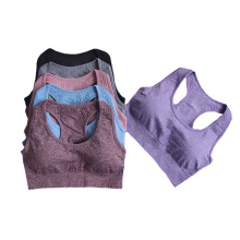 2021 Simple design women gym fitness bra top seamless breathable workout ladies yoga cloth running sport vest